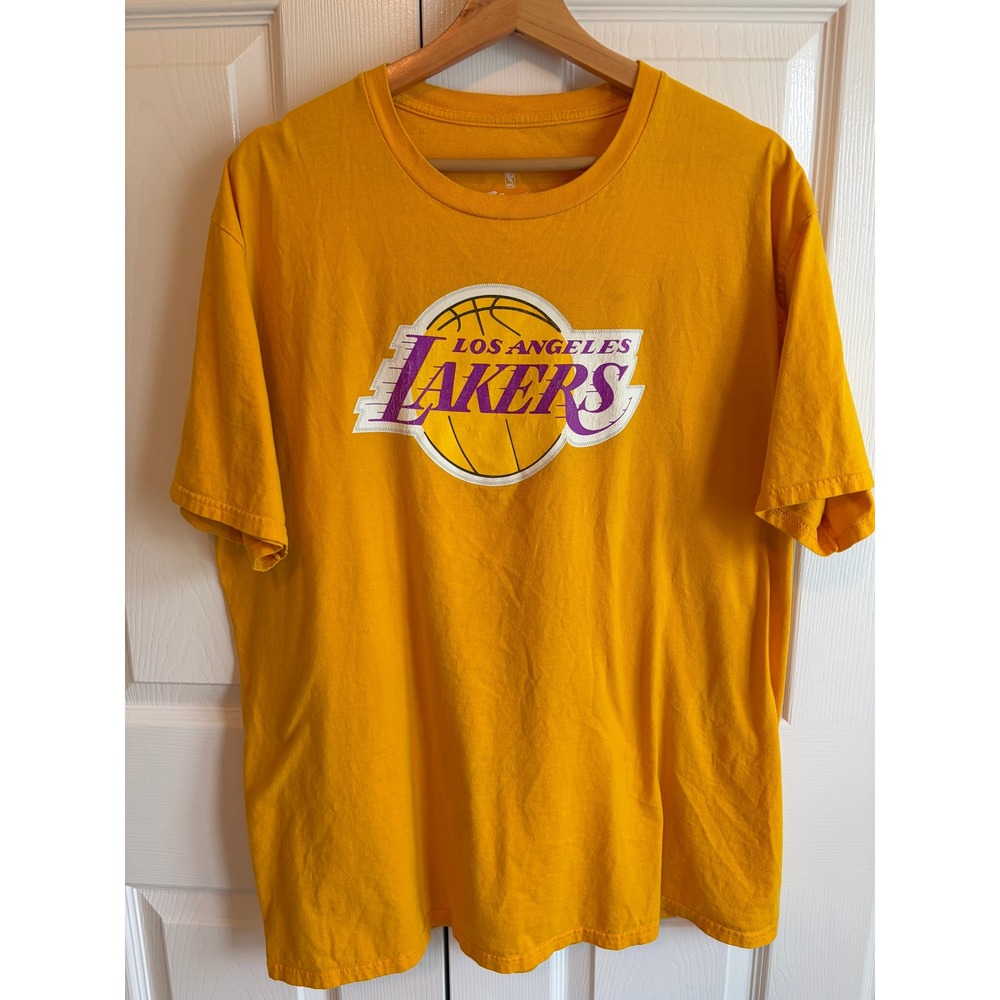NBA Los Angeles Lakers Lonzo Ball Fanatics Yellow Graphic T-Shirt Mens XL